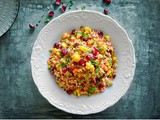 Curried Quinoa Salad with Cranberries (Warm Salad)