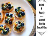 Quick and Hearty Almond – Ricotta Snack Bites