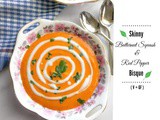 Skinny Butternut Squash and Red Pepper Bisque