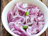 Challas or Sarlas - Kerala Onion Salad for Biryani, Parotta, Cutlet