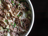 Soba Bowl with Braised Cabbage + Tahini Dressing from Eat This Poem