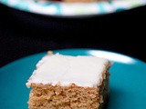 Acorn squash (or pumpkin) cake bars with cream cheese frosting
