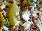 Squash Ribbons and Fennel Salad with Red Quinoa