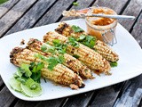Grilled Corn with Chipotle Lime Butter & Cilantro