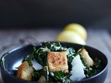 Tuscan Kale Caesar with Millet Croutons