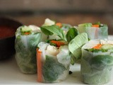 Vietnamese Salad Rolls with Daikon, Avocado and Mint