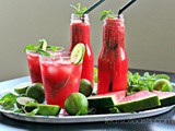 Watermelon, Lime and Mint Juice