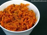Organic Carrot Thokku : Spicy Carrot Pickle With South Indian Flavors