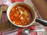 Spicy Chickpea Soup with Egg Noodles
