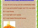 Substitutes for Heavy Cream,Bread Crumbs & Corn Syrup