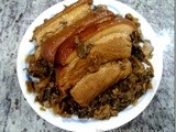 Mooi Choy Kau Yoke (Steamed Pork Belly and Fermented Greens)