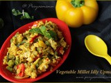 Vegetable Millet Idly Upma / Diet Friendly Recipe - 46 / #100dietrecipes