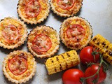Cheesy Grilled Corn Tartlets #BakingBloggers