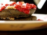 Buckwheat Pancakes topped with Butterscotch Walnut-Coconut Butter and Raspberry Compote