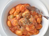 Skillet Gnocchi in Rich Tomato and Goat Cheese Sauce