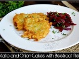 Guest Post: Sandra's Easy Potato & Onion Cakes w/ Beetroot Relish