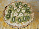 Tart with exotic fruits and crème pâtissière