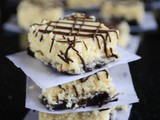 Eggless Brownie Cheesecake Bars Recipe