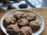 Eggless Peanut Butter Choco Chips Cookies Recipe