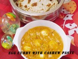 Egg Curry With Cashew Paste
