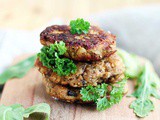 Crunchy Eggplant Fritters with Mushrooms and Herbs
