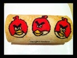 Red Angry Birds Swiss Roll