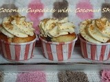 Coconut Cupcakes with Coconut Swiss Meringue Buttercream