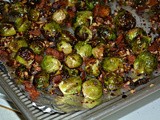 Brussel sprouts with bacon, pecans & honey
