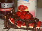 Chocolate Brownie Cherry Cheesecake