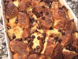 Chocolate Chip Cheesecake Croissant French Toast Casserole