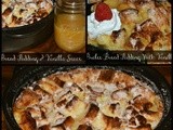 Creme Brulee Bread Pudding With Vanilla Sauce