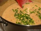 Roasted Corn & Cheddar Cheese Soup