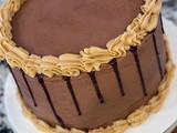 Triple Layer Chocolate Peanut Butter Cake