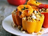 Quinoa and Feta Stuffed Baby Bell Peppers