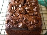 Double Chocolate Chunk Courgette Loaf Cake