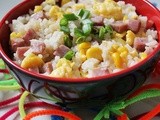 Spam Fried Rice With Corn