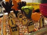 Per Halloween la Torta con le lapide e Frankenstein