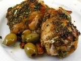 Roast Lemon-Garlic Chicken with Green Olives