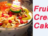 Fruit Cream Cake for Birthday Party