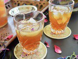 Rose Infused Iced Tea (Refined sugar free)