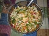 Northern Greek Salad with Cabbage and Carrot