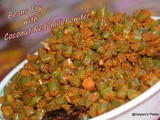 Beans Fry with Dry Coconut RedChilli Powder