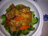 Ezcr#54 - fried frozen tofu in black pepper sauce