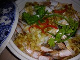 Ezcr#78 - nian nian ru yee xia [steamed prawns with glass noodles]