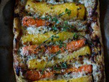 Carrot and thyme tart