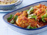 Chicken with honey, tomatoes and almonds recipe
