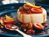 Wild figs, winter strawberries and sherry with blancmange recipe