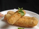 Paneer Potato Cheese Cigars - Easy snack Ideas - Paneer Recipes