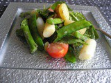 Asparagus salad with new potatoes