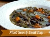 Slow Cooker Black Bean and Lentil Soup with Bacon